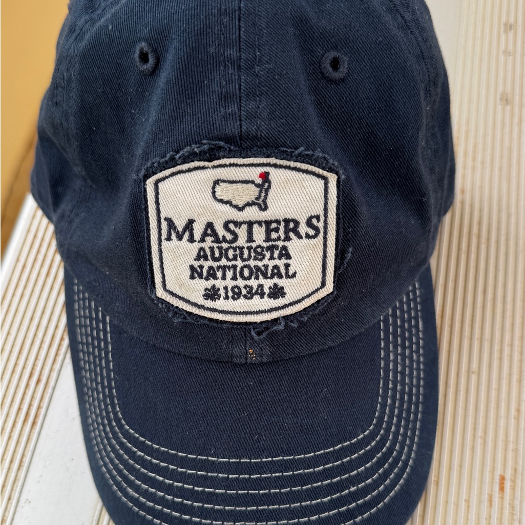 Masters Navy Blue Cap With Embroidered Patch Masters Navy Blue Cap With Embroidered Patch